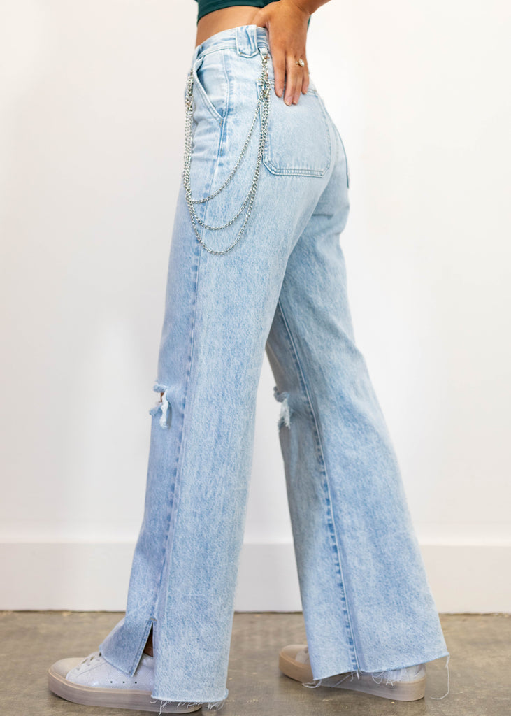 90 wide leg flare jeans 