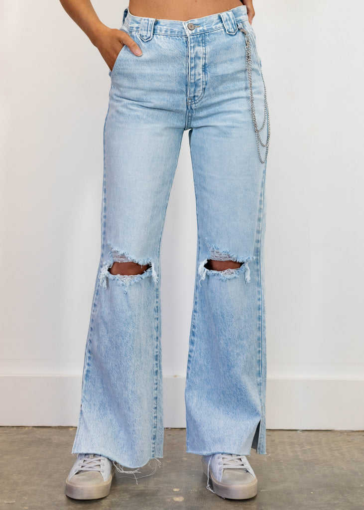90s wide leg flare jeans trendy
